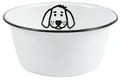 IB Laursen Fressnapf HUND Emaille Weiß 17 cm Schüssel Futter Schale