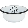 IB Laursen Fressnapf HUND Emaille Weiß 17 cm Schüssel Futter Schale 0444-11