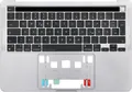 A2289 Topcase Tastatur mit Backlit Touchbar für Apple Macbook Pro Retina 13" 2020 Deutsch Silber
