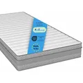 orthopädische 7-Zonen Federkernmatratze, 140 x 200 cm, bis 100 kg, 18 cm, Bodyprotect Tape Edge - Weiß