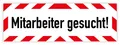 Aufkleber Stellenangebot „Mitarbeiter gesucht!“ Sticker Schild Folie | 21x7,4cm
