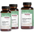 Genius Feelvita Nutrition Stoffwechsel-Set 3-tlg - Hochdosiert - 2x LipoXanthin, 1x Fat & Carb Blocker – Unterstützt die normalen Stoffwechselfu...