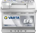 Varta Blue Dynamic EFB N60, 60 Ah 640 A, kompatible mit PKW, lithium metal