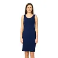 Merry Style Unterkleid Damen Petticoat Elastisch Formende aus Viskose MS10-446 (1-tlg) blau M