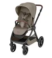 Maxi-Cosi Oxford Baby Kinderwagen, 0–4 Jahre, 0–22 kg, kompakt zusammenklappbar, Geräumiger Sitz, Sanfte Federung, 3 Liegepositionen, 10 kg großen Aufbewahrungskorb, Twillic Truffle