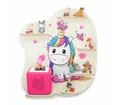 stadtecken Kinderregal Einhornliebe geeignet für Toniebox und Tonies – Regal zum Aufhängen, Bunte, verspielte Aufbewahrung für 20 Figuren, ideal fürs Kinderzimmer