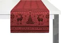 Wirth Tischläufer "ROMO", rot (rot, goldfarben), B/L: 50cm x 160cm, rechteckig