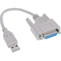 InLine 33101 USB Adapter Kabel, USB Stecker A auf 15pol Buchse