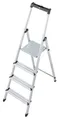 KRAUSE Stehleiter Solidy, Aluminium, 1x4 Stufen, Arbeitshöhe ca. 284 cm