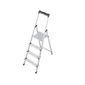 KRAUSE Stehleiter einseitig MONTO Solidy silber 4 Stufen, H: 160,0 cm