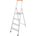 Krause 126221 126221 Aluminium Stufen-Stehleiter Arbeitshöhe (max.): 2.85 m Silber DIN EN 131 3.7 kg