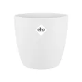 elho Brussels Rund 30 - Blumentopf für Innen - 100% recyceltes Plastik - Ø 29.5 x H 27.1 cm - Weiß/Weiss
