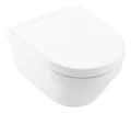 Villeroy & Boch Architectura Tiefspül-WC DirectFlush wandhängend rund ohne Spülrand 370 x 530 x 330 mm - Weiß Alpin mit CeramicPlus - 4694R0R1