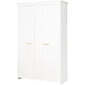 Roba Kleiderschrank, Weiß, Holzwerkstoff, Rechteckig, 119x190x52 cm, Kinder- & Jugendzimmer, Kindermöbel, Kinderkleiderschränke