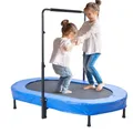 VEVOR Kindertrampolin Indoor/Outdoor-Trampolin faltbares Mini Trampolin mit Griff, Rebounder-Trampolin Gartentrampolin für Kleinkinder, Geburtstagsgeschenk für Kinder ab 3 Jahren für Spaß, Blau