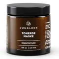JUNGLÜCK Tonerde Maske - Vegan | Natürliche Gesichtsmaske zur Reinigung und Pflege bei unreiner Haut | Befreit von Hautschüppchen | Gesichtsreinigung mit BIO Weidenrinden-Extrakt