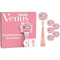 Gillette Venus Comfortglide Spa Breeze Systemklingen 6er + Handstück Damenrasierer