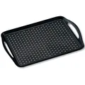 Kesper |Serviertablett, Material: Kunststoff, Maße: B 45,3 x T 32 x H 4,5 cm, Farbe: Schwarz, Grau | 77201