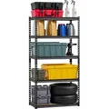 VEVOR Werkstattregal, 907 kg, 5-stufiges Garagen-Lagerregal, 406x813x1596 mm, Steckregal, Schwerlastregal, Metallregale für Garagenregale, Allzwec... - Schwarz