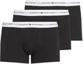 Tommy Hilfiger Herren 3er Pack Boxershorts Trunks mit Logobund, Mehrfarbig (Th Wht/Th Wht/Th Wht), L