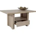 Couchtisch Wohnzimmertisch Ulli - Nachbildung Sonoma Eiche - mit Ablage und Schubkasten - Melaminbeschichtung - Maß 105x67x55cm - Braun