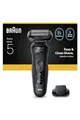 Braun Series 5 Elektrorasierer, Bis zu 50 Minuten, Präzisionstrimmer Aufsatz, kabellos, Herrenrasierer Nass- und Trockenrasierer 100% wasserdicht, 52-N1200S, Schwarz