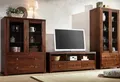 Home affaire Wohnwand Gotland, (Set, 3-St), bestehend aus 1 Highboard, 1 TV-Lowboard und 1 Vitrine, dunkelbraun