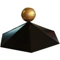 KARIBU Pavillonhaube, Metall, schwarz