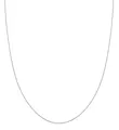 Kuzzoi Exklusive 925 Silber Herren Halskette für Anhänger, Herren Silberkette (1 mm), Kette ohne Anhänger für Mann und Frau, Veneziakette Basic Box Chain, Länge 55 + 5 cm