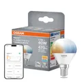 Osram LED Smart+ P47 Tropfen 4,9W = 40W E14 matt 470lm TW 2700–6500K Dimmbar App