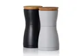AdHoc Salz-/Pfeffermühle Set aus 2 Gewürzmühlen TWIN manuell, (2 Stück), Hochwertiges Keramik-Mahlwerk, modernes Design
