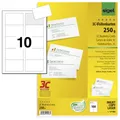 SIGEL Visitenkarten 250 g/m² satiniert hochweiß LP800