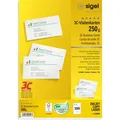 Sigel LP800 3C Visitenkarten 85x55 250g hochweiß