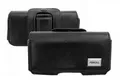 Schutzhülle Cover Luxus Universell (Schwarzes Leder Horizontal D) ~ Nokia 3710
