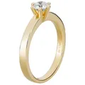 Orolino Fingerring Gold 585 mit natürlichem Brillant 0,50ct. gelb 060 (19,1)