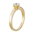 Fingerring "Gold 585 mit natürlichem Brillant 0,50ct." gelb + weiß 0,50 ct P1 = bei 10-facher Vergrößerung erkennbare Einschlüsse 060 (19,1) - 0,50 ct P1 = bei 10-facher Vergrößerung erkennbare Einschlüsse