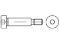 25 x Pass-Schulterschrauben,Schaftpassung f9 ISO 7379 A 2 16 f9 M 12 x 50 AISI 3