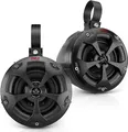 Pyle PLUTV41BK Dual wasserdichte Offroad-Lautsprecher, 10,2 cm, 800 Watt, Marine-Qualität, für ATV, UTV, Quad, Jeep, Boot, Schwarz