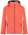 CMP - Kid G Jacket Fix Hood Detachble Inn.Jacket, Girl, Campari, 152