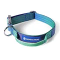 Spark Paws Taktisches Hundehalsband – Robuste, Premium-Qualität, Dick und Langlebig für Große und Mittelgroße Hunde - Lime Wave, XS: 9-18kg [2.5cm]