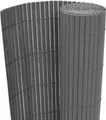 vidaXL Gartenzaun Doppelseitig 110x400 cm Grau