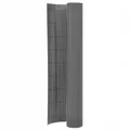 vidaXL Gartenzaun Doppelseitig 110x400 cm Grau