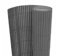 vidaXL Gartenzaun, Zaunelement Doppelseitig 110x400 cm Grau