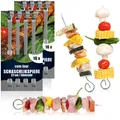 32x Schaschlikspieße aus Edelstahl - 22 cm Lange Fleischspieße