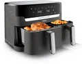 TEFAL Heißluftfritteuse "EY905B Dual Easy Fry & Grill", schwarz (anthrazit, grau)