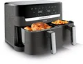 Tefal Heißluftfritteuse Dual Easy Fry & Grill EY905B, knusprig und gesund kochen, 8 voreingestellte Programme, 2700 W, Doppelkammer, inkl. Grillplatten