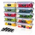 Ordeluxe 10er Set 1L Frischhaltedosen Mit Deckel Luftdicht, BPA-frei, Stapelbare Gefrierdosen & Meal Prep Für Küche Und Essen Box