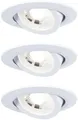 Paulmann LED Einbauleuchte 3er-Set schwenkbar rund 82mm 70° 3x4,8W 3x450lm 230V
