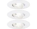 Paulmann LED Einbauleuchte weiß matt schwenkbar 3er Set Spot Einbaustrahler