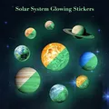 Extsud Neun Planeten Wandsticker Leuchtaufkleber Leuchtsticker Sonne Erde fluoreszierend Wandaufkleber Hausdekoration für Schlafzimmer Wohnzimmer Kinderzimmer